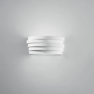 Produktbild von Lackierbare Gips-Wandleuchte mit satiniertem Glasdiffusor Flow