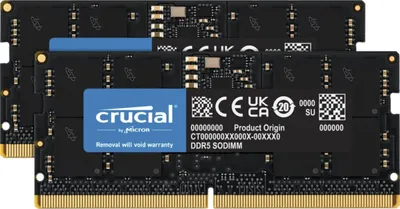 Produktbild von SO DDR5 32GB PC 4800 CL40  KIT  (2x16GB)  Crucial Value 1,1V