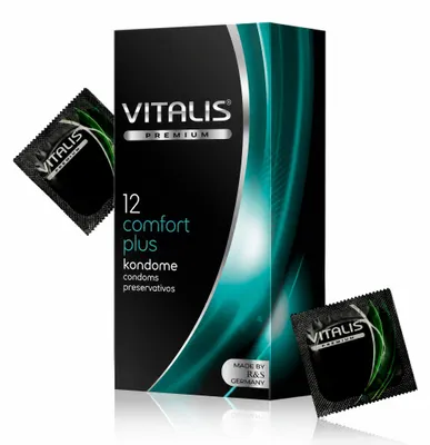 Produktbild von Vitalis comfort plus, 3er Pack Kondome, 3 Stück, KI-generiertes Bild