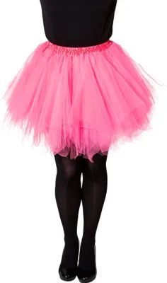 Produktbild von Tutu Rock Tüll Minirock rosa blickdicht Kinder Karneval Fasching Kostüm 116/140