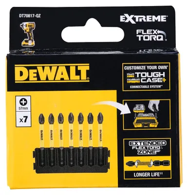 Produktbild von DeWalt Halter 57 mm für 7 Bits + Bits DT70817