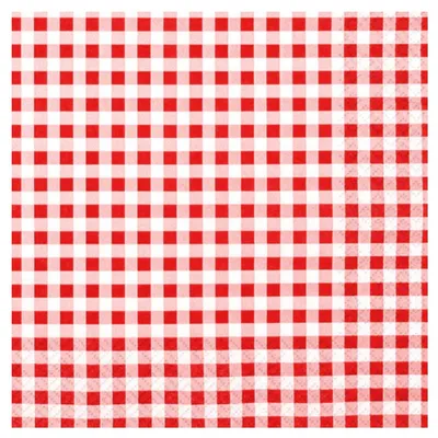Produktbild von Home Fashion® 211211 Lunchservietten Design "Karo" - rot