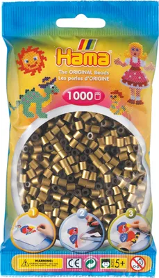 Image de HAMA perles bronze 1000 pièces, 1sachet
