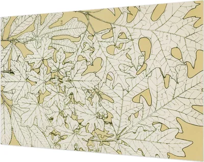 Zdjęcie produktu dla Tapeta ścienna – tapeta dekoracyjna do salonu – folia tapetowa do dekoracji ścian – 104 x 70 cm – liście drzew