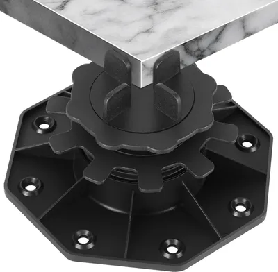 Produktbild von Bettizia 20 Stück Stelzlager 35-65mm Terrassenlager mit Fugenkreuz Stellfuß Höhenverstellbar Plattenlager für Steinplatten, Keramik-, Beton-