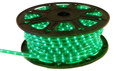 Zdjęcie produktu dla Best Season Ropelight, 1 m, kolor zielony, 36 mikro/m, kabel czarny, do użytku na zewnątrz, 564-05