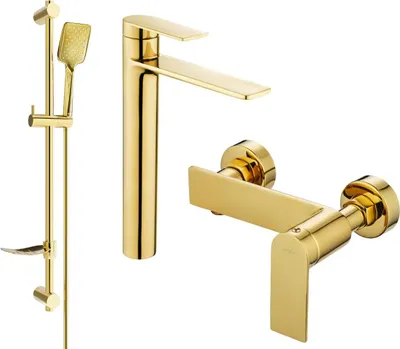 Produktbild von Mexen Zero DF62 Brausegarnitur, Gold - 71114DF62-50