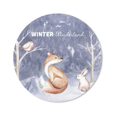 Produktbild von MuchoWow® Mauspad Mousepad Winter - Schnee - Fuchs 20x20 cm - Mousepads - Maus Mat - Pad - Mausunterlage - Schreibtischmatte