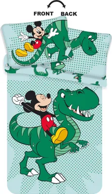 Produktbild von Kinderbettwäsche Mickey Dino Baby 100x135, 40x60 cm