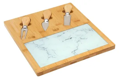 Image de Plateau de service pour fromages, 5 pièces, 30 x 28 cm
