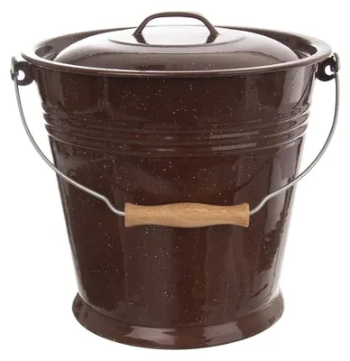 Obrázek produktu pro Nerezový kontejner na potraviny - 10 litrů - hnědý
