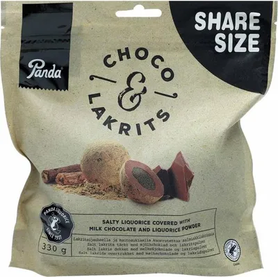 Produktbild von Panda Choco & Lakrits 330g