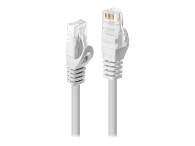 Produktbild von Lindy 48201, 0,5 m, Cat6, U/UTP (UTP), RJ-45, RJ-45, Weiß