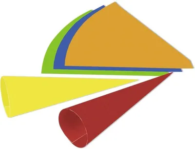 Produktbild von Schultüten Fotokarton 68cm VE=10 Stück goldgelb