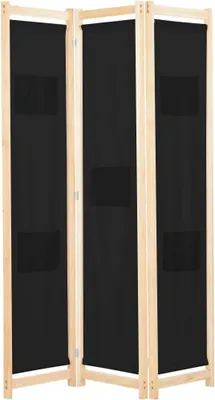 Imagen del producto de Pantalla divisoria plegable de 3 paneles, ideal para separar espacios, como divisor de ambientes, mampara, cabina de vestuario móvil, separador de habitaciones, panel plegable, separador para dormitorios, color , dimensiones: 120 x 170 x 4 cm, material: tela