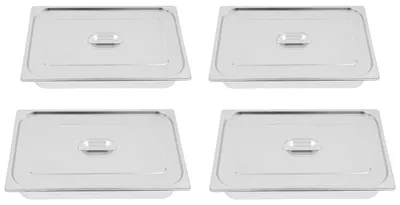 Produktbild von Set aus 4 Edelstahlbehältern mit Deckel