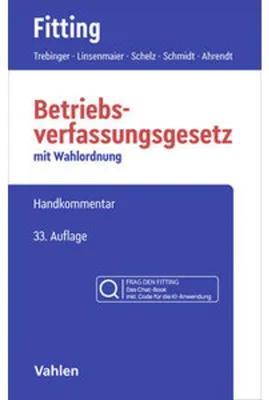 Image de Betriebsverfassungsgesetz: BetrVG Chat-Book