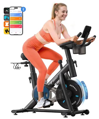 Produktbild von Heimtrainer S26B2 - Magnetisches Indoor Bike - Bluetooth & App-Steuerung - Display - Verstellbarer Sattel - Leiser Betrieb - Belastbar bis 120 kg