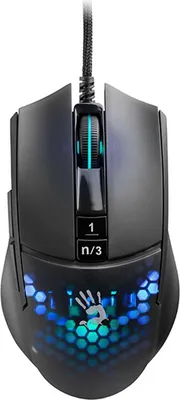 Produktbild von A4Tech BLOODY A4TMYS47113 L65 MAX RGB Honeycomb (Activated) Maus USB Typ-A Optisch 12 000 DPI