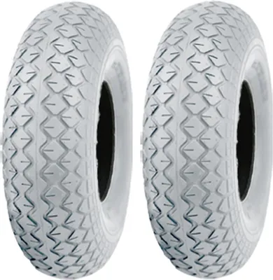 Immagine prodotto di 2.80/2.50-4 Grigio Pneumatici per scooter di mobilità Blocco Pneumatico Senza Marcatura (Set di 2)