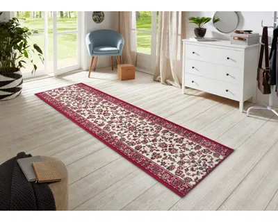 Zdjęcie produktu dla Dywan czerwony, chodnik do przedpokoju 80x200cm