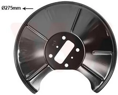 Produktbild von VAN WEZEL Spritzblech Bremsscheibe für FORD Fiesta Mk6 Schrägheck (JA8, JR8) Hinten Links 1858373 Ankerblech