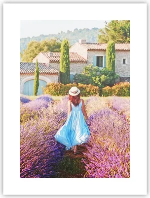 Produktbild von Poster - Poster ohne Rahmen - Boho Heidekraut Frau - 30x40 cm - Wand Bild - Wanddeko - Wandbilder - Kunstposter - Wandposter - Bilder - Kunstdruck - Wanddekoration - Wandbild - P2XPA30x40-4420