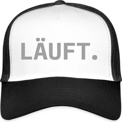 Produktbild von Spreadshirt Stromberg Läuft Trucker Cap, One size, Weiß/Schwarz