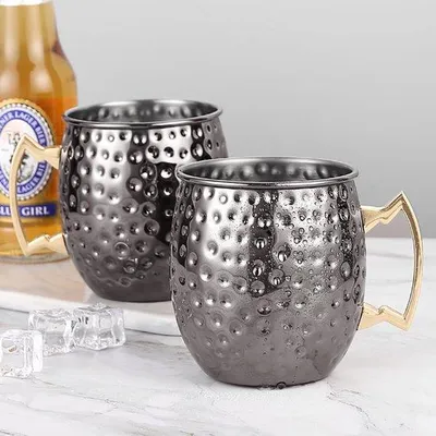 Produktbild von Famanu Kupferbecher 500 ml - Schwarz - Moscow Mule Mok