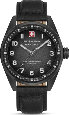 Produktbild von SWISS MILITARY HANOWA Herrenuhr Quarzuhr schwarz onesize Herren 42 SMWGA0001502, SMWGA0001530, SMWGA0001550, SMWGA0001551