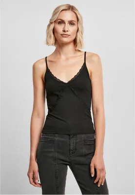 Immagine prodotto di Urban Classics - Top da donna in pizzo 90´s nero - 3XL