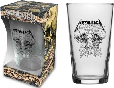 Produktbild von Metallica Glas Sad But True Bierglas Longdrink Glas XL Trinkglas Pint Glass