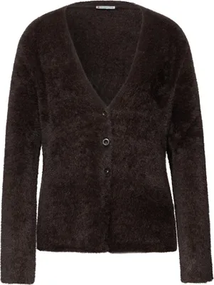 Produktbild von LTD QR_fluffy cardigan 16866 deep roast brown Größe 40