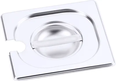 Produktbild von GN-Deckel mit Ausschnitt für Löffel 1/6