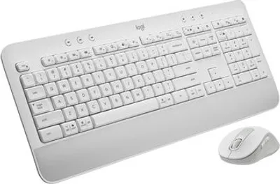 Obrázek produktu pro Logitech 920-011036, Bezdrátový, Bluetooth, Membránový spínač, QWERTZ, Bílá, Obsahuje myš