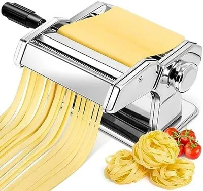 Produktbild von Manuelle Pastamaschine mit einstellbarer Dicke und Schneidefunktionen
