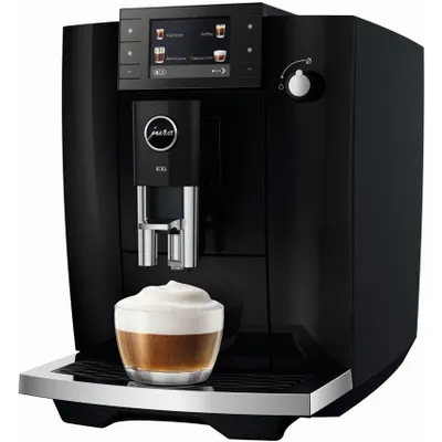 Obrázok produktu pre JURA E6 (ED), Espresso kávovar, 1,9 L, Kávové zrná, Vstavaný mlynček, 1450 W, Čierna