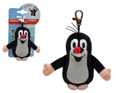 Zdjęcie produktu dla Kret z karabińczykiem pluszowy 10cm
