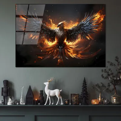 Image de Wallity, UV-1170 - 70 x 100, tableau acrylique, multicolore, 100 % verre trempé, 70 x 100 cm
