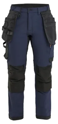 Produktbild von Blakläder Damen Handwerker Arbeitshose 4-Wege-Stretch 7121, Farbe:Dunkel Marineblau/Schwarz, Größe:C52