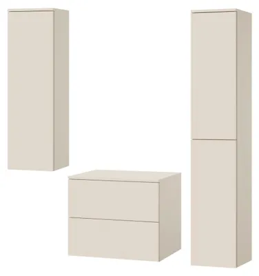 Produktbild von Badezimmerset 3-Teilig: Unterschrank + 2 Hochschränke Color Macadamia (2S 60 + 1D 100 + 2D160)