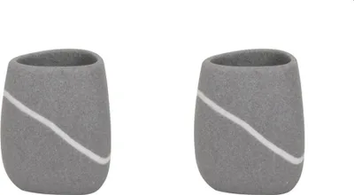 Produktbild von MSV Zahnputzbecher Zahnbürstenhalter Zen 12,7 x 10,8 cm Steinoptik