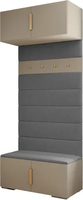 Produktbild von MEBLE KRYSPOL Inova 1 Flurmöbel-Set, 236,7x100x47cm - Kaschmir, Gold, Manila 16