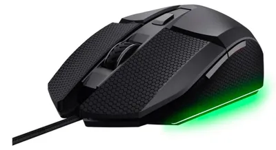 Zdjęcie produktu dla Trust GXT121 FELOX+, Po prawej stronie, Optyczny, USB Typu-A, 10000 DPI, Czarny