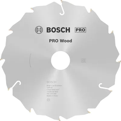 Immagine prodotto di Bosch PRO Legno KSB, 190x2,4x30mm, T12