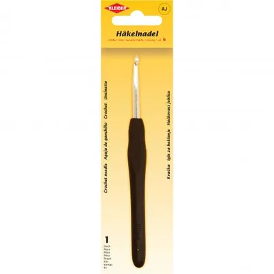 Produktbild von KLEIBER Häkelnadel Größe 6 Kunststoffgriff schwarz