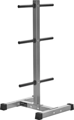 Produktbild von Hantelscheibenständer mit/ohne Stangen-Ablage 30/31 mm : silber Ohne Stangen-Ablagen Farbe: silber Ausführung: Ohne Stangen-Ablagen