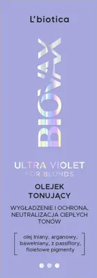 Obrázek produktu pro L'BIOTICA Biovax Ultra Violet Tónovací olej pro blond vlasy 50 ml