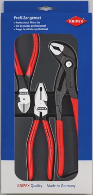 Image de 3 pcs. Jeu de pinces électriques Knipex 00 20 10