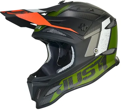 Produktbild von Just1 JDH Assault Mips Downhill Helm Farbe: Schwarz/Grün, Grösse: XS (53/54)
